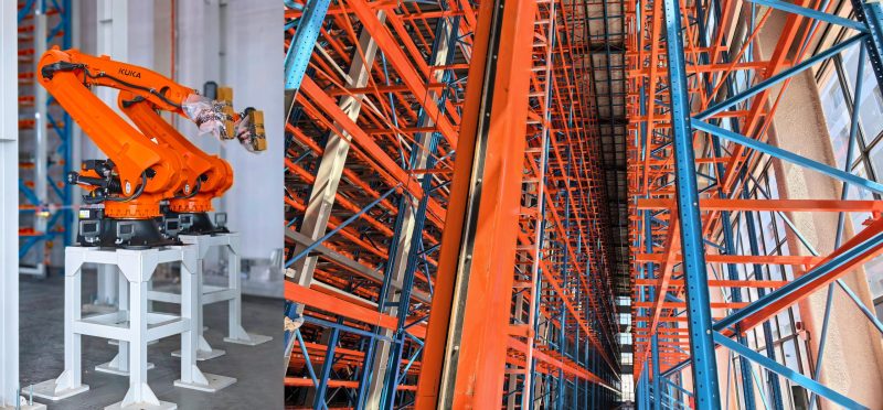 JoeBond smart warehouse inside the yoga apparel future factory