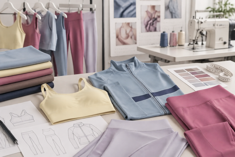 Yoga wear manufacturing design workspace